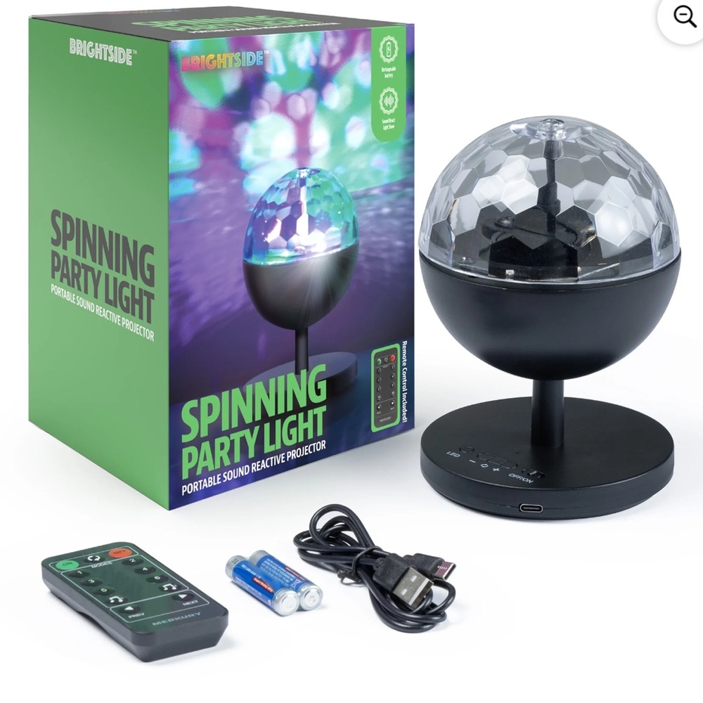 Spinning Party Light - Black